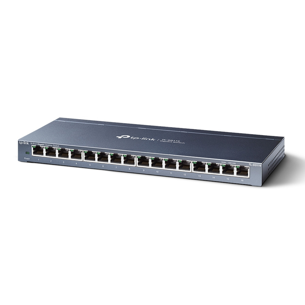 Produktbild för TP-Link TL-SG116 nätverksswitchar Ohanterad Gigabit Ethernet (10/100/1000) Svart