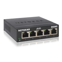 Miniatyr av produktbild för NETGEAR GS305 Ohanterad L2 Gigabit Ethernet (10/100/1000) Svart
