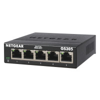 Miniatyr av produktbild för NETGEAR GS305 Ohanterad L2 Gigabit Ethernet (10/100/1000) Svart