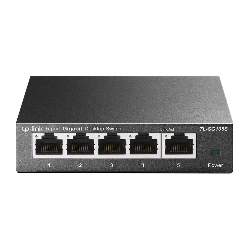 Produktbild för TP-Link TL-SG105S nätverksswitchar Ohanterad Gigabit Ethernet (10/100/1000) Svart