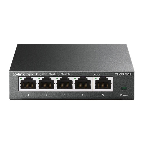 TP-LINK Technologies TP-Link TL-SG105S nätverksswitchar Ohanterad Gigabit Ethernet (10/100/1000) Svart