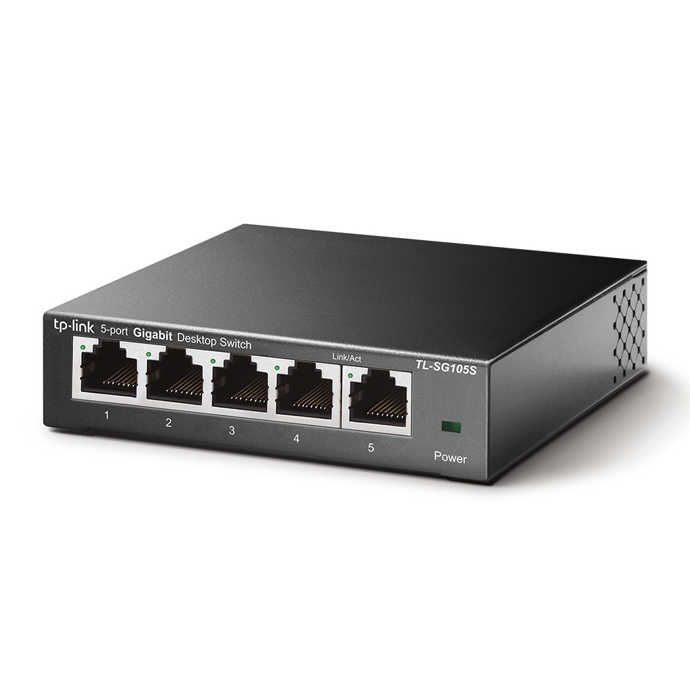 Produktbild för TP-Link TL-SG105S nätverksswitchar Ohanterad Gigabit Ethernet (10/100/1000) Svart