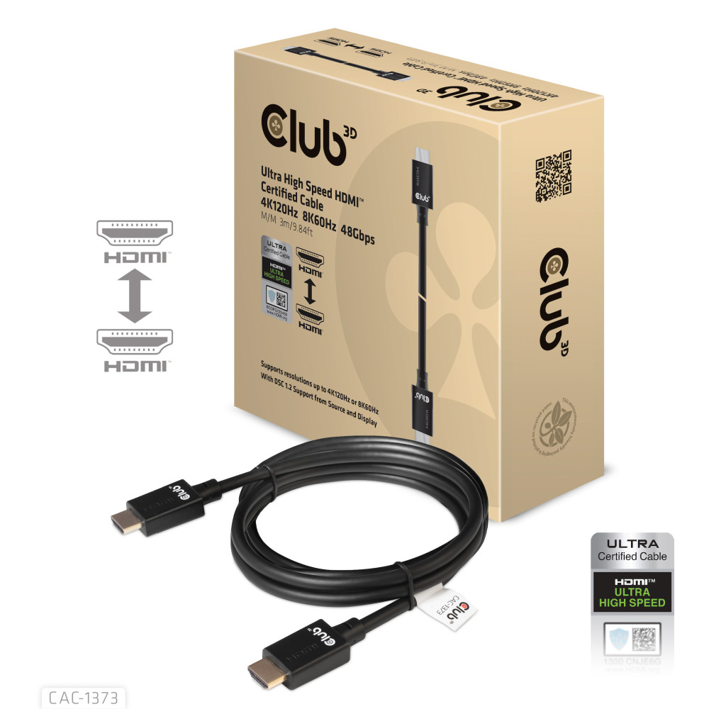 Produktbild för CLUB3D cac-1373 HDMI Svart