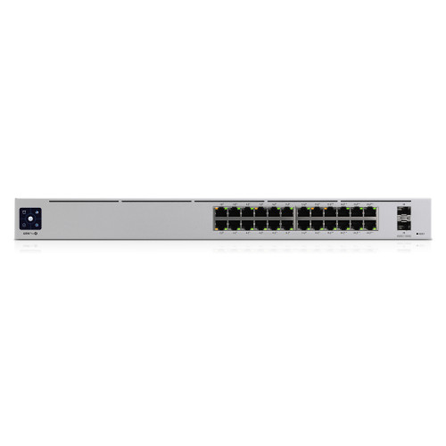 Ubiquiti Networks Ubiquiti UniFi Pro 24-Port PoE hanterad L2/L3 Gigabit Ethernet (10/100/1000) Strömförsörjning via Ethernet (PoE) stöd 1U Silver
