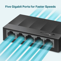 Produktbild för TP-Link LS1005G nätverksswitchar Ohanterad Gigabit Ethernet (10/100/1000) Svart