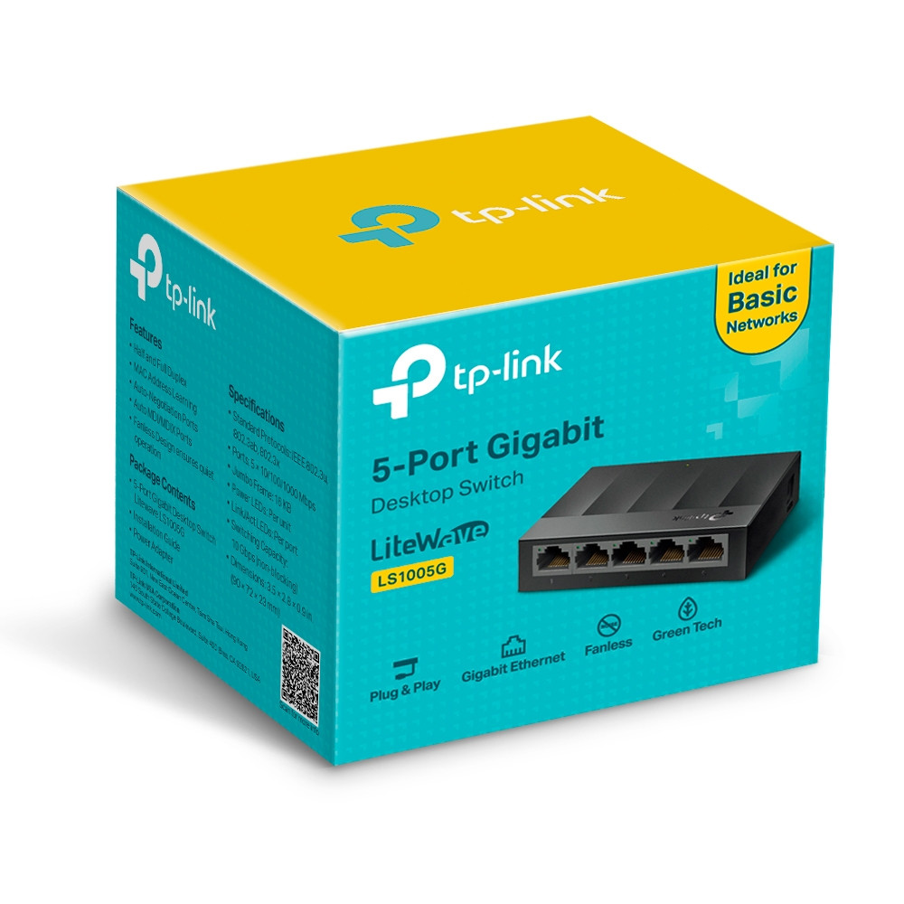 Produktbild för TP-Link LS1005G nätverksswitchar Ohanterad Gigabit Ethernet (10/100/1000) Svart