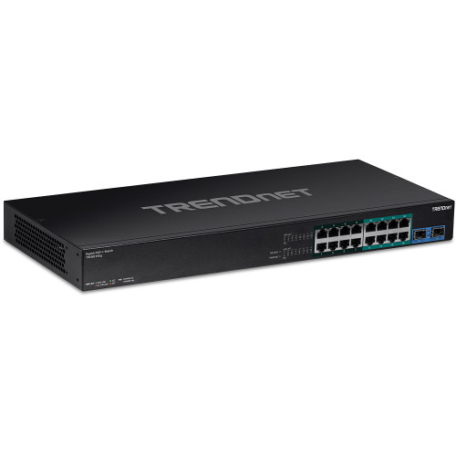 TRENDnet Trendnet TPE-BG182G nätverksswitchar Ohanterad Gigabit Ethernet (10/100/1000) Strömförsörjning via Ethernet (PoE) stöd 1U Svart