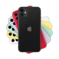 Miniatyr av produktbild för Apple iPhone 11 15,5 cm (6.1") Dubbla SIM-kort iOS 14 4G 64 GB Svart