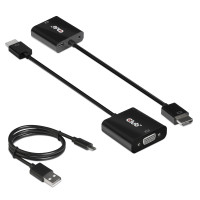 Miniatyr av produktbild för CLUB3D CAC-1302 videokabeladapter 0,5 m HDMI Typ A (standard) VGA (D-Sub) Svart