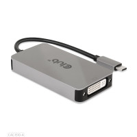 Produktbild för Club 3D - USB/DVI-kabel - 24 pin USB-C till DVI-D - 24.5 cm