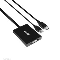 Produktbild för CLUB3D CAC-1010-A videokabeladapter 0,6 m DisplayPort DVI-D + USB