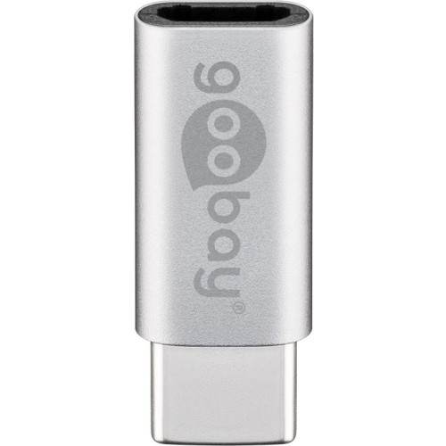Goobay Goobay 51598 kabelomvandlare (hane/hona) USB C Micro-USB B Silver