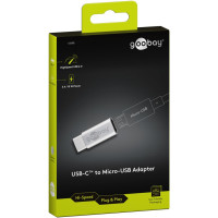 Miniatyr av produktbild för Goobay 51598 kabelomvandlare (hane/hona) USB C Micro-USB B Silver