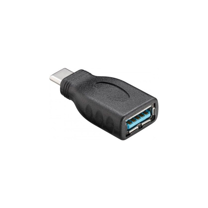 Produktbild för Goobay 45395 kabelomvandlare (hane/hona) USB-C USB-A Svart
