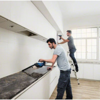 Produktbild för Bosch GAS 18V-1 Professional handdammsugare Svart, Blå, Röd, Translucent Utan påse