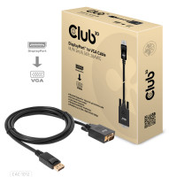 Produktbild för Club 3D - videoadapterkabel - DisplayPort till HD-15 (VGA) - 2 m