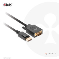 Produktbild för Club 3D - videoadapterkabel - DisplayPort till HD-15 (VGA) - 2 m