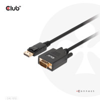 Produktbild för Club 3D - videoadapterkabel - DisplayPort till HD-15 (VGA) - 2 m