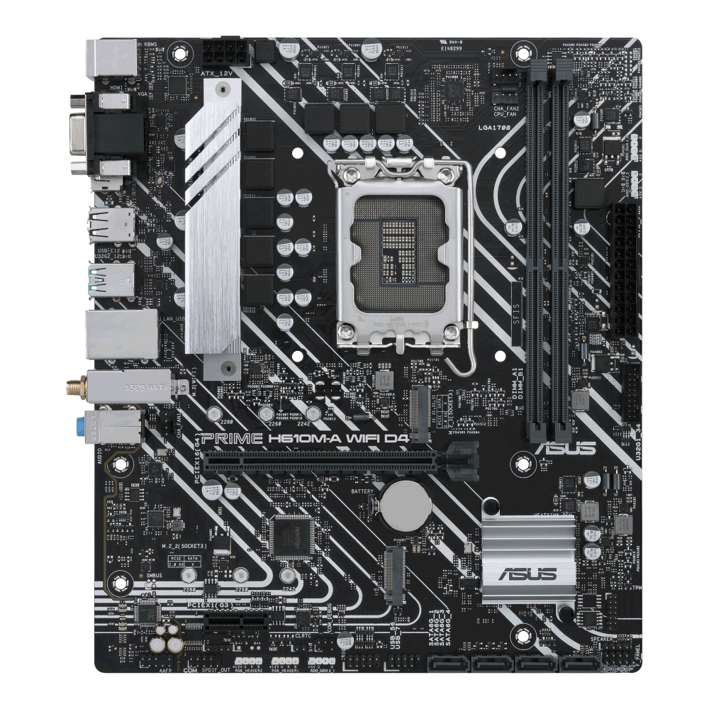 Produktbild för ASUS PRIME H610M-A WIFI D4 Intel H610 LGA 1700 micro ATX