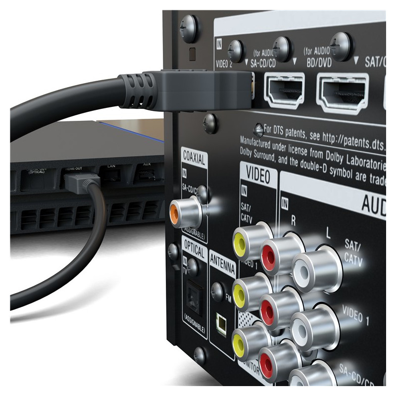 Produktbild för Goobay 60612 HDMI-kabel 3 m HDMI Typ A (standard) Svart