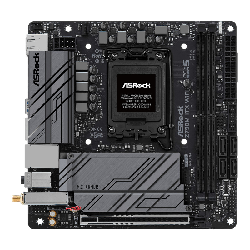 Produktbild för Asrock Z790M-ITX WiFi Intel Z790 LGA 1700 Mini-ITX