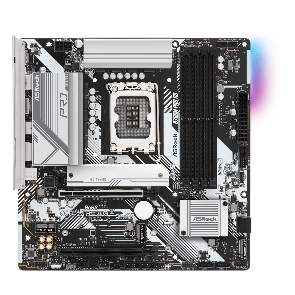 Produktbild för Asrock B760M Pro RS Intel B760 LGA 1700 micro ATX