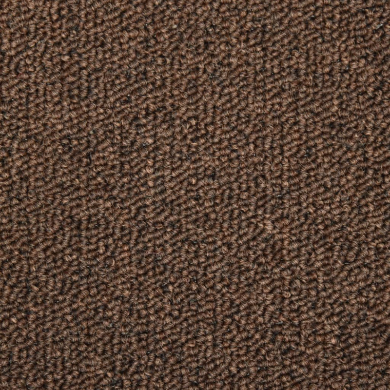 Produktbild för Trappstegsmattor 15 st 65x21x4 cm brun