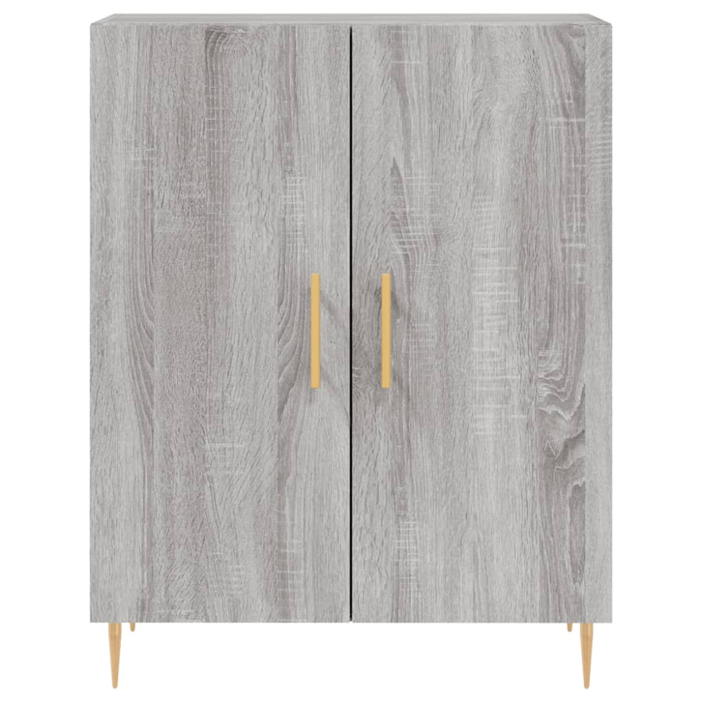Produktbild för Högskåp Grå Sonoma 69,5x34x180 cm konstruerat trä