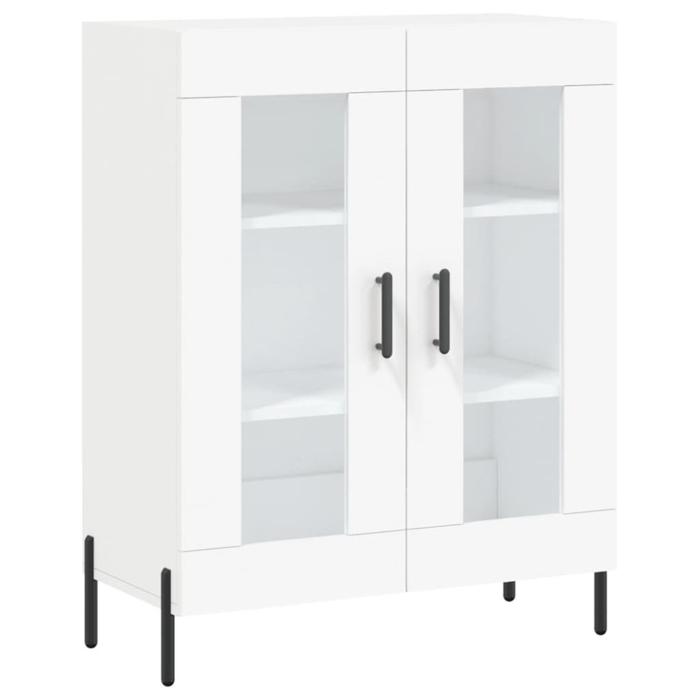Produktbild för Skåp vit 69,5x34x90 cm konstruerat trä