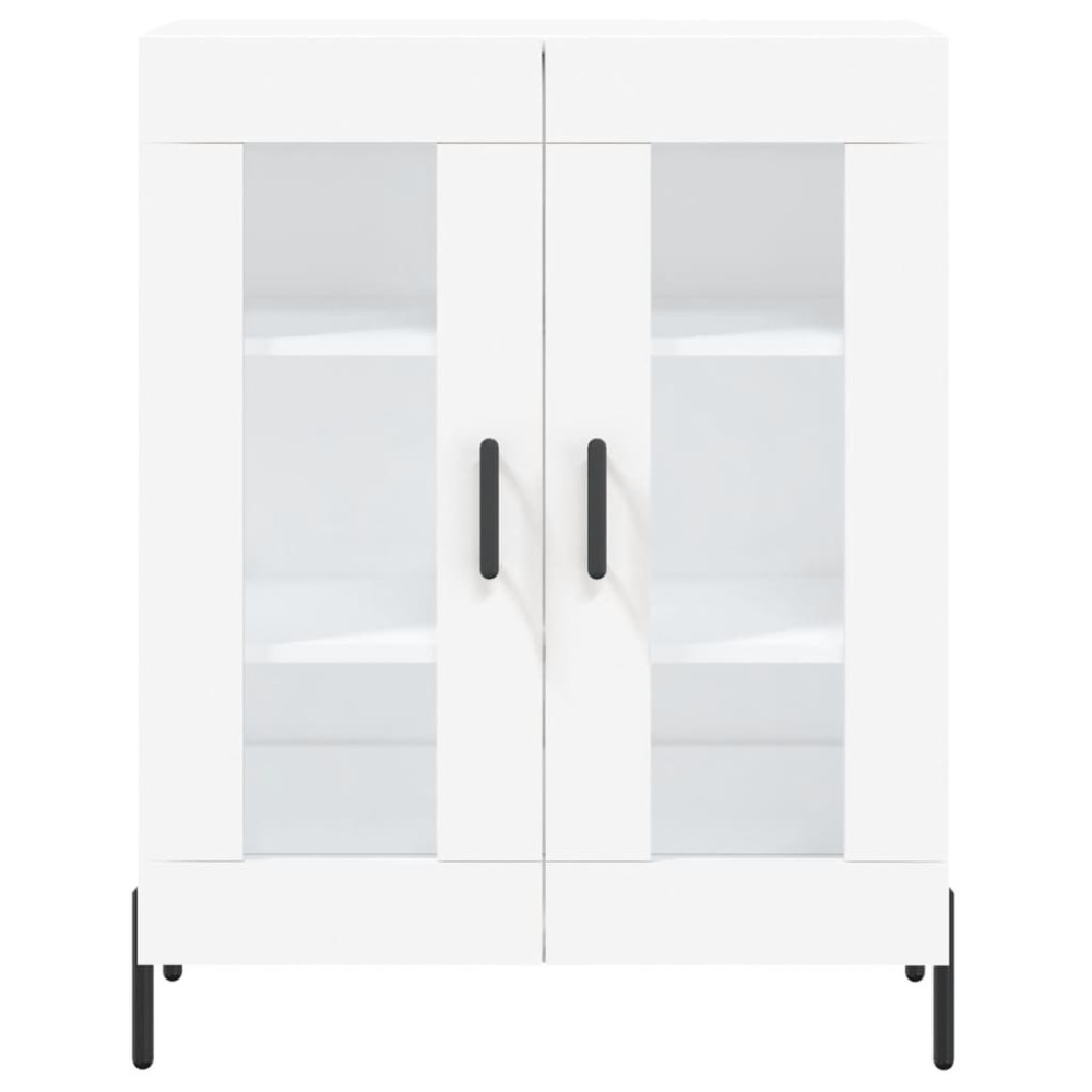 Produktbild för Skåp vit 69,5x34x90 cm konstruerat trä