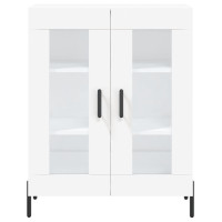 Produktbild för Skåp vit 69,5x34x90 cm konstruerat trä