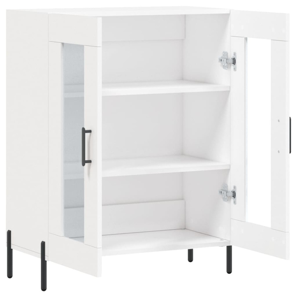 Produktbild för Skåp vit 69,5x34x90 cm konstruerat trä