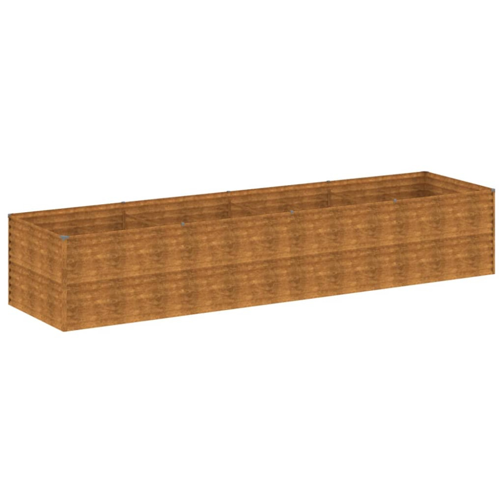 Produktbild för Odlingslåda 386x100x69 cm rosttrögt stål