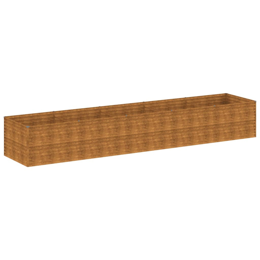 Produktbild för Odlingslåda upphöjd 479x100x69 cm rosttrögt stål