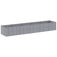 Produktbild för Odlingslåda upphöjd 479x100x69 cm rosttrögt stål