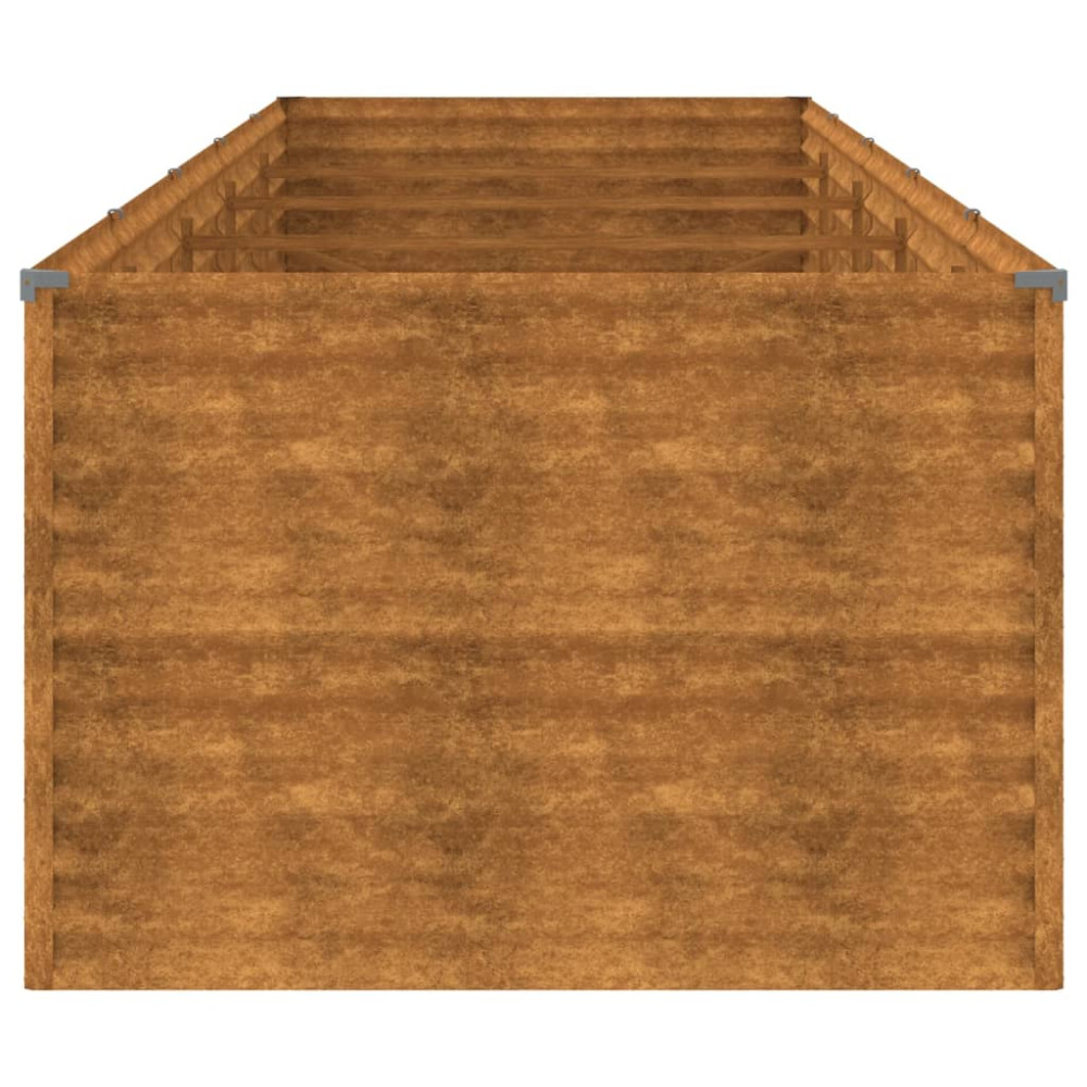 Produktbild för Odlingslåda upphöjd 479x100x69 cm rosttrögt stål