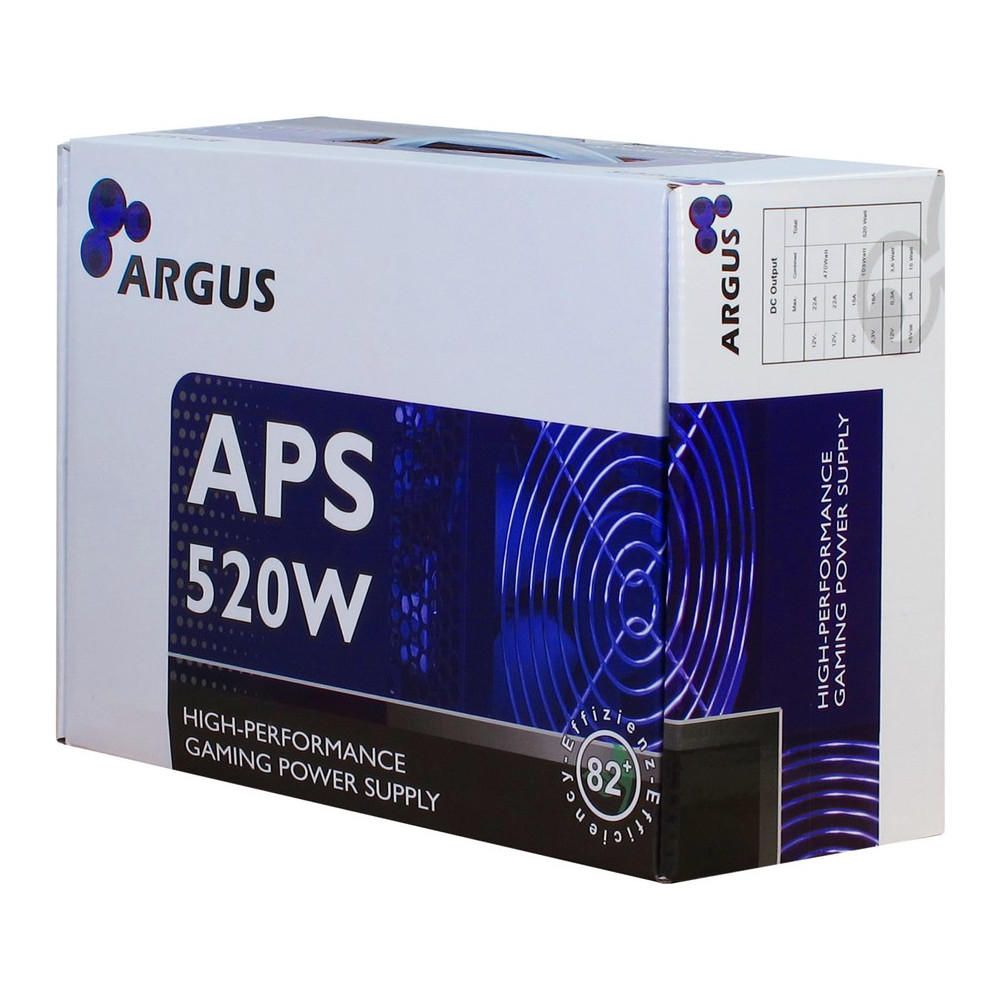 Produktbild för Inter-Tech Argus APS strömförsörjningsenheter 520 W 20+4 pin ATX ATX Svart