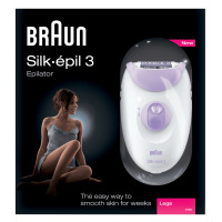 Produktbild för Braun Silk-épil 3 3170 20 pincetter Violett, Vit