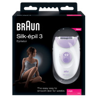 Produktbild för Braun Silk-épil 3 3170 20 pincetter Violett, Vit