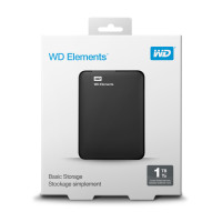 Produktbild för Western Digital WD Elements Portable externa hårddiskar 1 TB Svart