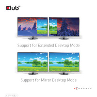 Miniatyr av produktbild för CLUB3D CSV-1562 dockningsstationer för bärbara datorer Dockning USB 3.2 Gen 1 (3.1 Gen 1) Type-C Svart