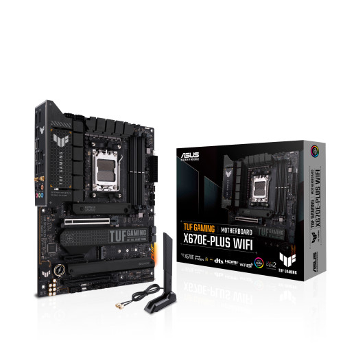 ASUSTeK COMPUTER ASUS TUF GAMING X670E-PLUS WIFI AMD X670 AM5-sockel ATX