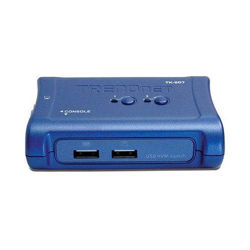 TRENDnet Trendnet TK-207K KVM-switchar Blå