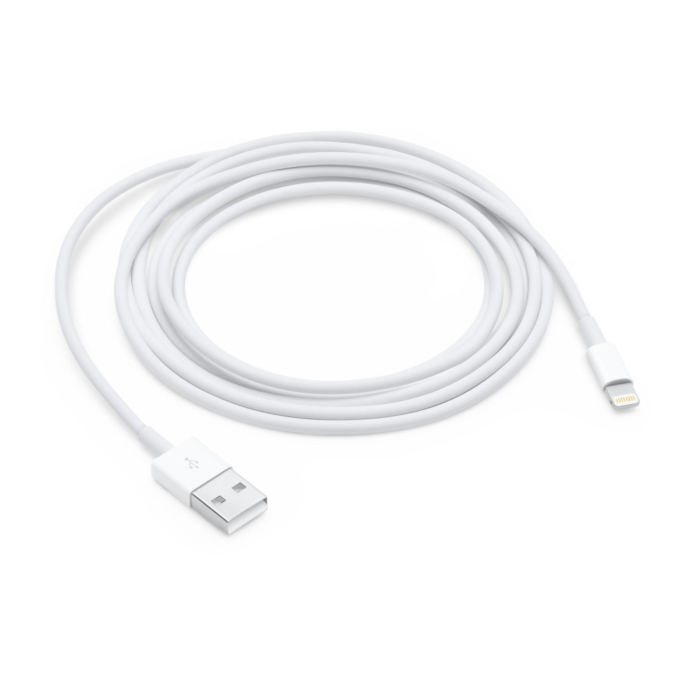 Produktbild för Apple Lightning - USB 2 m Vit