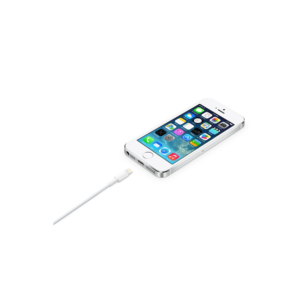 Produktbild för Apple Lightning - USB 2 m Vit