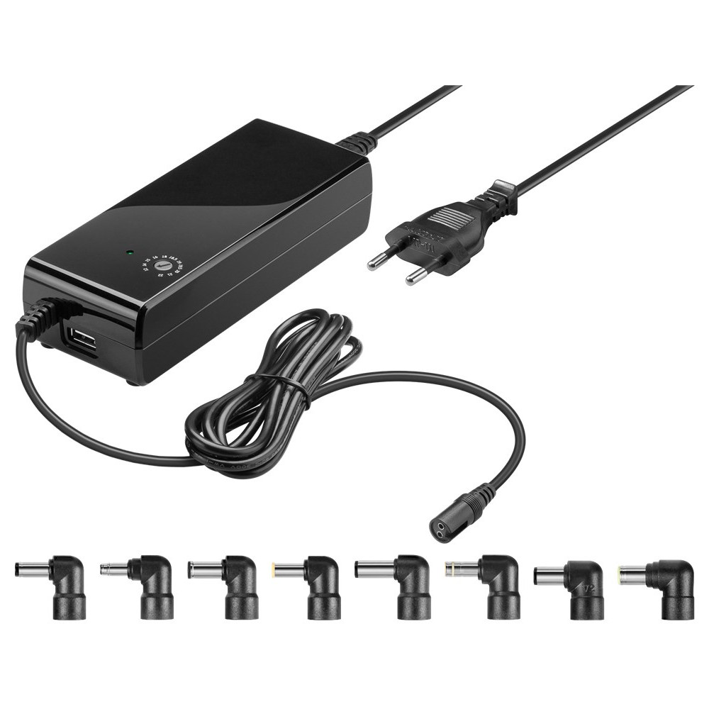 Produktbild för Goobay 55001 eladaptrar inomhus 90 W Svart