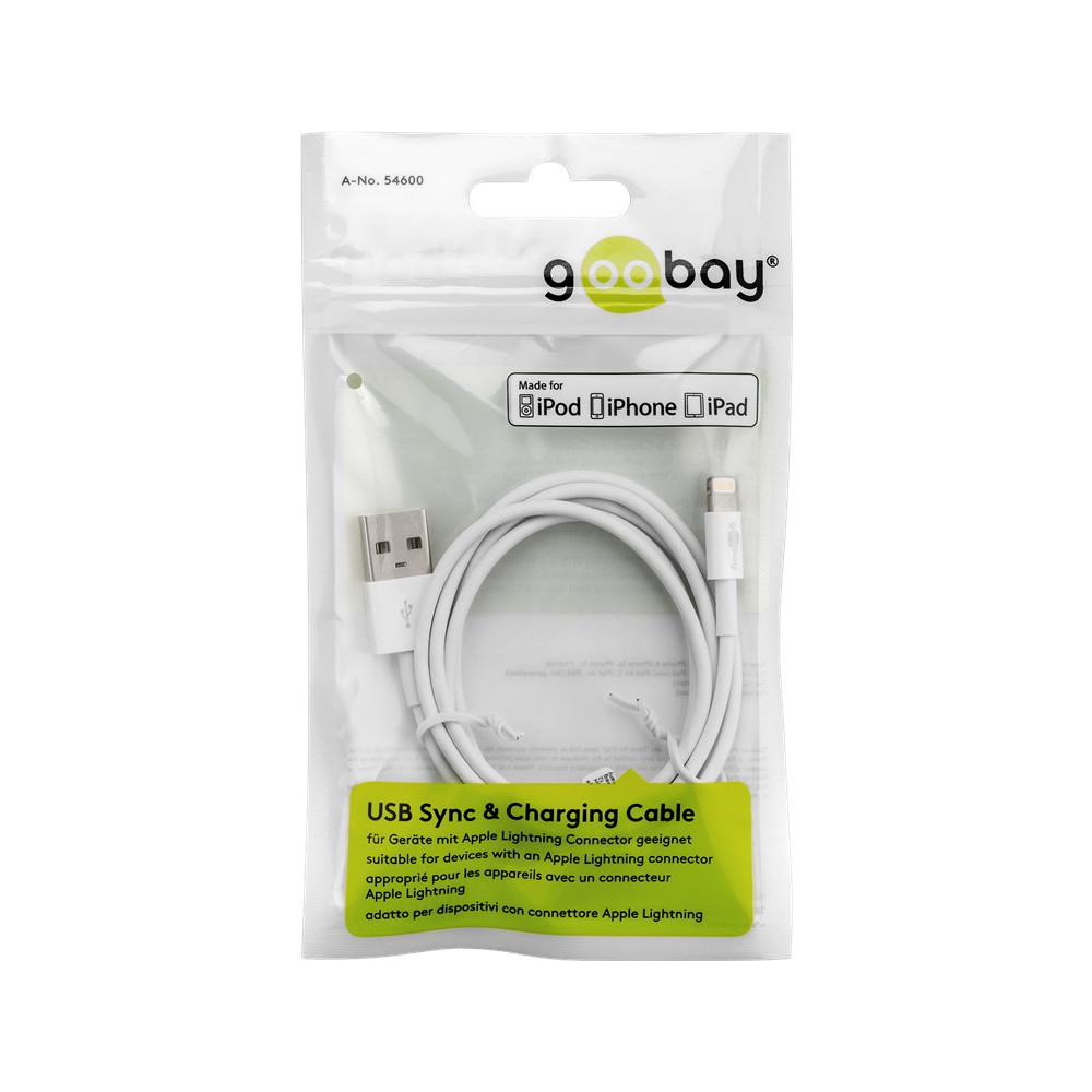 Produktbild för Goobay 63523 belysningskabel 1 m Svart