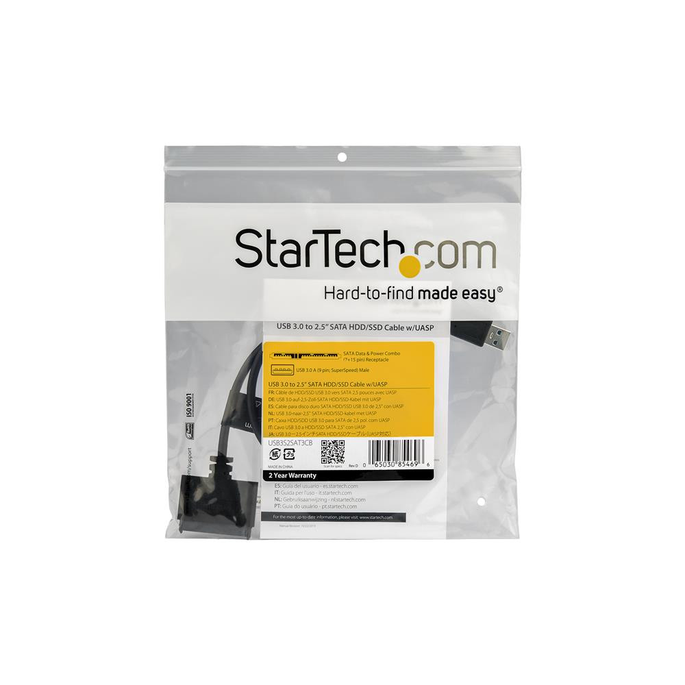 Produktbild för StarTech.com SATA till USB-kabel med UASP