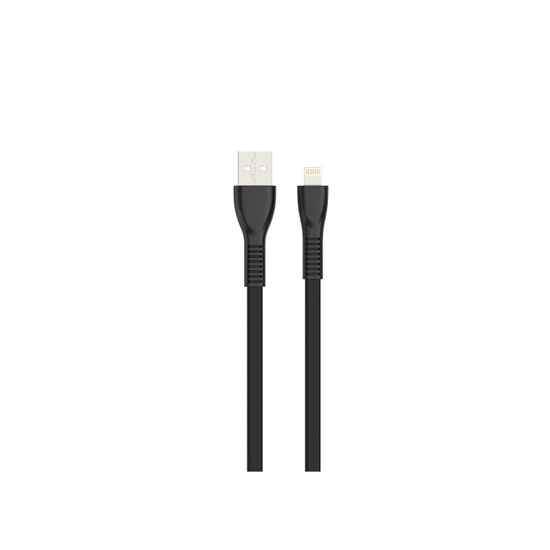 Produktbild för Havit kabel USB Lightning 1m Black Svart