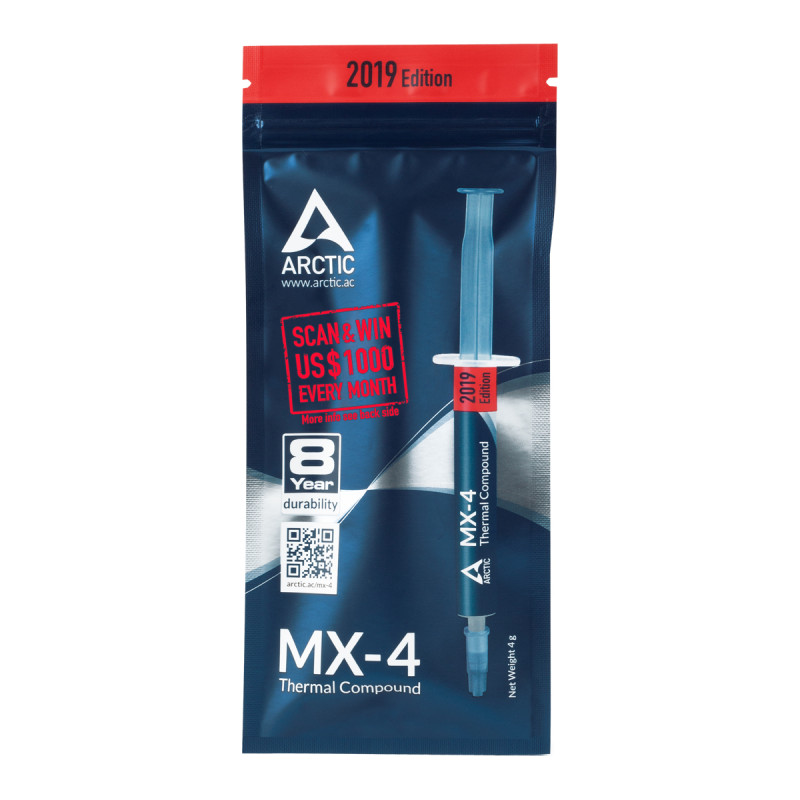 Produktbild för ARCTIC MX-4 kylflänsföreningar Termisk pasta 8,5 W/m-K 4 g